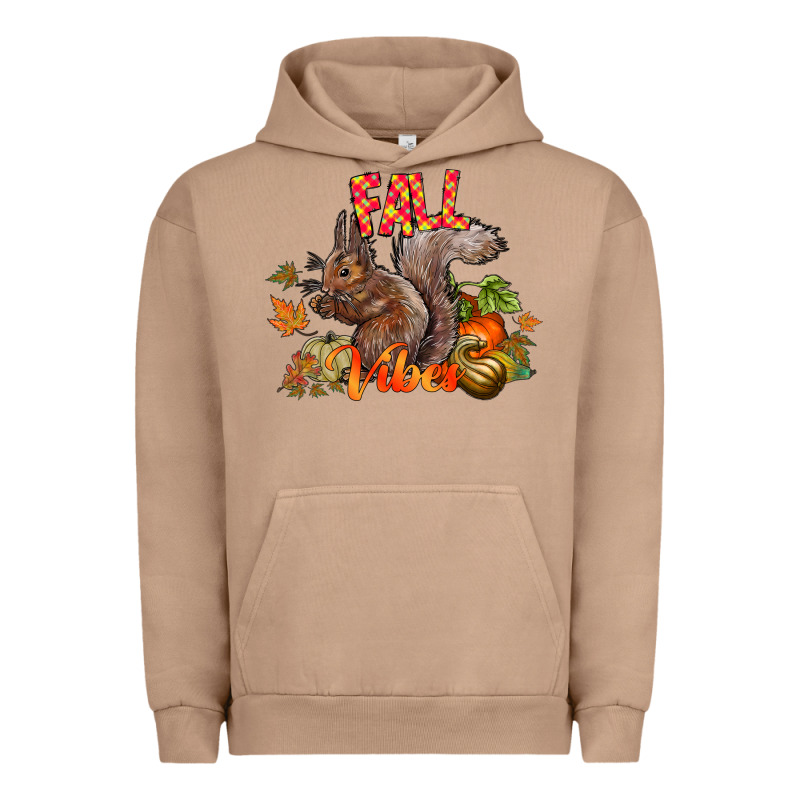 Fall Vibes Squirrel Urban Hoodie by CowhideDigitalArt | Teevron