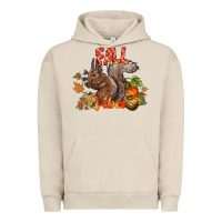 Pigment French Oak Fall Vibes Squirrel Urban Hoodie - CowhideDigitalArt