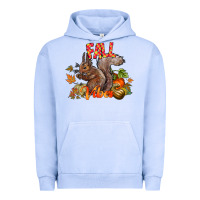 Pigment Grape Ice Fall Vibes Squirrel Urban Hoodie - CowhideDigitalArt