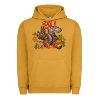 Pigment Peanut Butter Fall Vibes Squirrel Urban Hoodie - CowhideDigitalArt