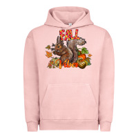 Pigment Salmon Fall Vibes Squirrel Urban Hoodie - CowhideDigitalArt