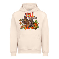 Sandshell Fall Vibes Squirrel Urban Hoodie - CowhideDigitalArt