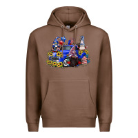 Chestnut 4th of July gnomes with truck Premium Hoodie - CowGirlArtShop