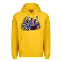 Lemon 4th of July gnomes with truck Premium Hoodie - CowGirlArtShop