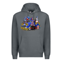 Rock 4th of July gnomes with truck Premium Hoodie - CowGirlArtShop
