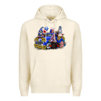 Tofu 4th of July gnomes with truck Premium Hoodie - CowGirlArtShop
