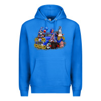 True Royal 4th of July gnomes with truck Premium Hoodie - CowGirlArtShop