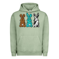 Pigment Oil Green Western Happy Easter peeps Urban Hoodie - Neo Western