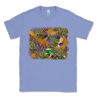 Colony Blue mardi gras plaid purple glitter cowhide  leopard Classic Tee - FaDigitalArtStudio