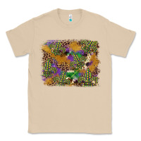 Mushroom mardi gras plaid purple glitter cowhide  leopard Classic Tee - FaDigitalArtStudio