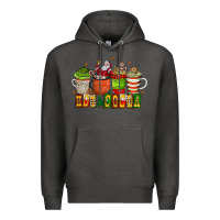 Charcoal Heather hot cocoa Premium Hoodie - CowhideDigitalArt