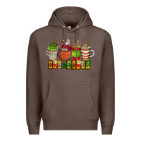 Coffee hot cocoa Premium Hoodie - CowhideDigitalArt