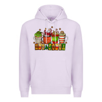 Lilac hot cocoa Premium Hoodie - CowhideDigitalArt
