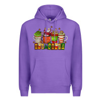 Purple hot cocoa Premium Hoodie - CowhideDigitalArt