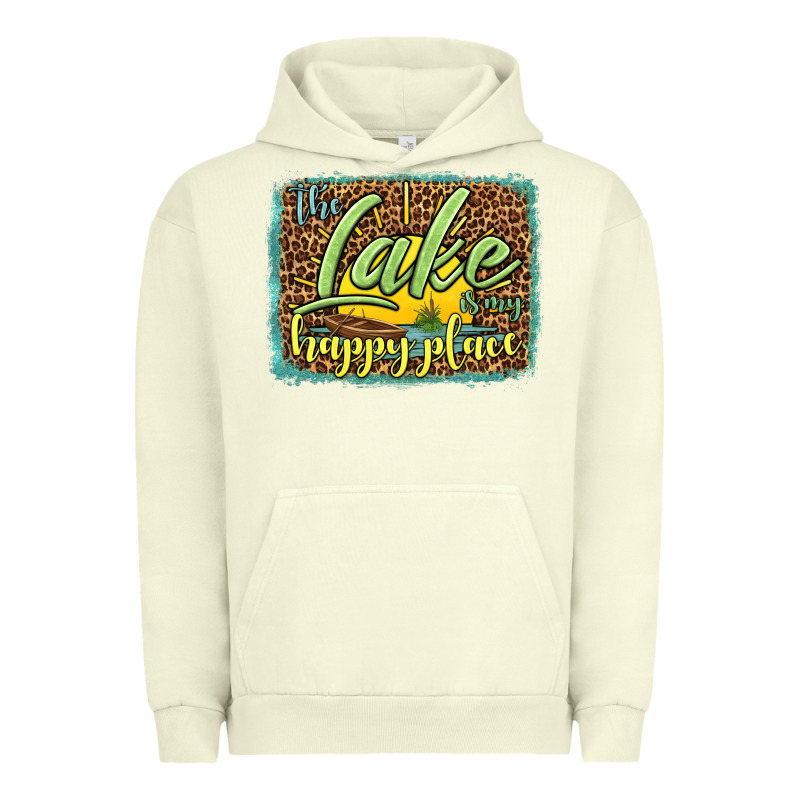 The Lake Is My Happy Place Urban Hoodie by HRA Design Shop | Teevron