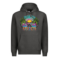 Charcoal Heather salty beach Premium Hoodie - SublimationCraftShop