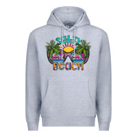 Heather Grey salty beach Premium Hoodie - SublimationCraftShop