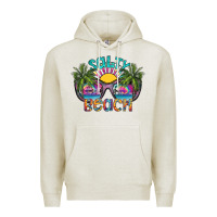 Oatmeal Heather salty beach Premium Hoodie - SublimationCraftShop