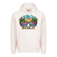 Pale Pink salty beach Premium Hoodie - SublimationCraftShop