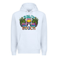 White salty beach Premium Hoodie - SublimationCraftShop