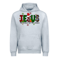 Heather Grey jesus the season for the season Urban Hoodie - CowhideDigitalArt