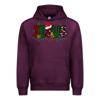Mauve Wine jesus the season for the season Urban Hoodie - CowhideDigitalArt