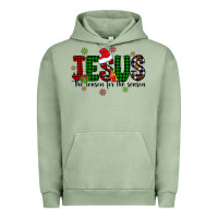 Pigment Oil Green jesus the season for the season Urban Hoodie - CowhideDigitalArt