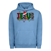 Pigment Pebble Blue jesus the season for the season Urban Hoodie - CowhideDigitalArt