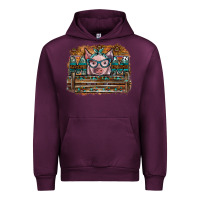 Mauve Wine mom pig Urban Hoodie - SublimationCraftShop