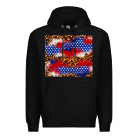 Black 4th of July USA flag leopard 20oz tumbler Premium Hoodie - Neo Western