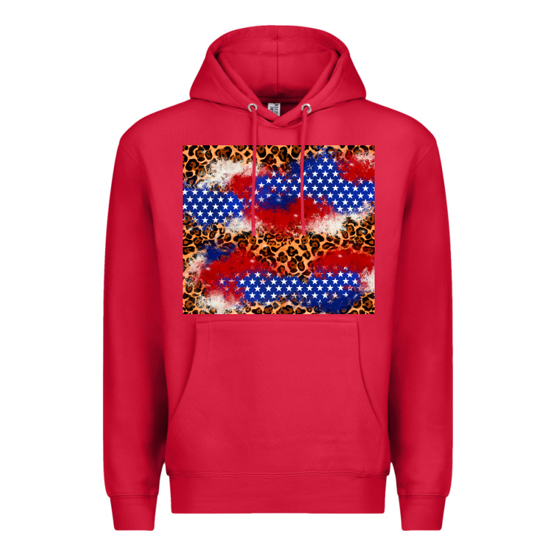 4th Of July Usa Flag Leopard 20oz Tumbler Premium Hoodie by Neo Western | Teevron