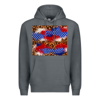 Rock 4th of July USA flag leopard 20oz tumbler Premium Hoodie - Neo Western