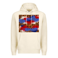 Tofu 4th of July USA flag leopard 20oz tumbler Premium Hoodie - Neo Western