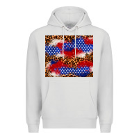 Dove Grey 4th of July USA flag leopard 20oz tumbler Premium Hoodie - Neo Western
