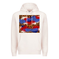 Pale Pink 4th of July USA flag leopard 20oz tumbler Premium Hoodie - Neo Western