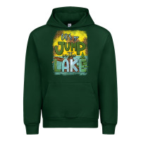 Forest Green let's go jump in the lake Urban Hoodie - HRA Design Shop
