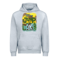 Heather Grey let's go jump in the lake Urban Hoodie - HRA Design Shop