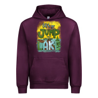 Mauve Wine let's go jump in the lake Urban Hoodie - HRA Design Shop