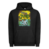 Pigment Black let's go jump in the lake Urban Hoodie - HRA Design Shop