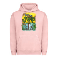 Pigment Salmon let's go jump in the lake Urban Hoodie - HRA Design Shop