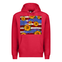 Cardinal 4th of July USA flag sunflower 20oz tumbler Premium Hoodie - Neo Western
