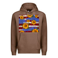 Chestnut 4th of July USA flag sunflower 20oz tumbler Premium Hoodie - Neo Western