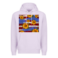 Lilac 4th of July USA flag sunflower 20oz tumbler Premium Hoodie - Neo Western