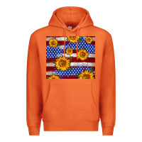 Carrot 4th of July USA flag sunflower 20oz tumbler Premium Hoodie - Neo Western