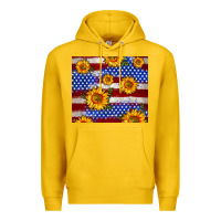 Lemon 4th of July USA flag sunflower 20oz tumbler Premium Hoodie - Neo Western