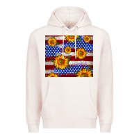 Pale Pink 4th of July USA flag sunflower 20oz tumbler Premium Hoodie - Neo Western