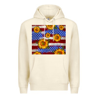 Sandshell 4th of July USA flag sunflower 20oz tumbler Premium Hoodie - Neo Western