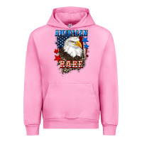 Fuchsia Pink American Babe  4th of july Urban Hoodie - CowGirlArtShop