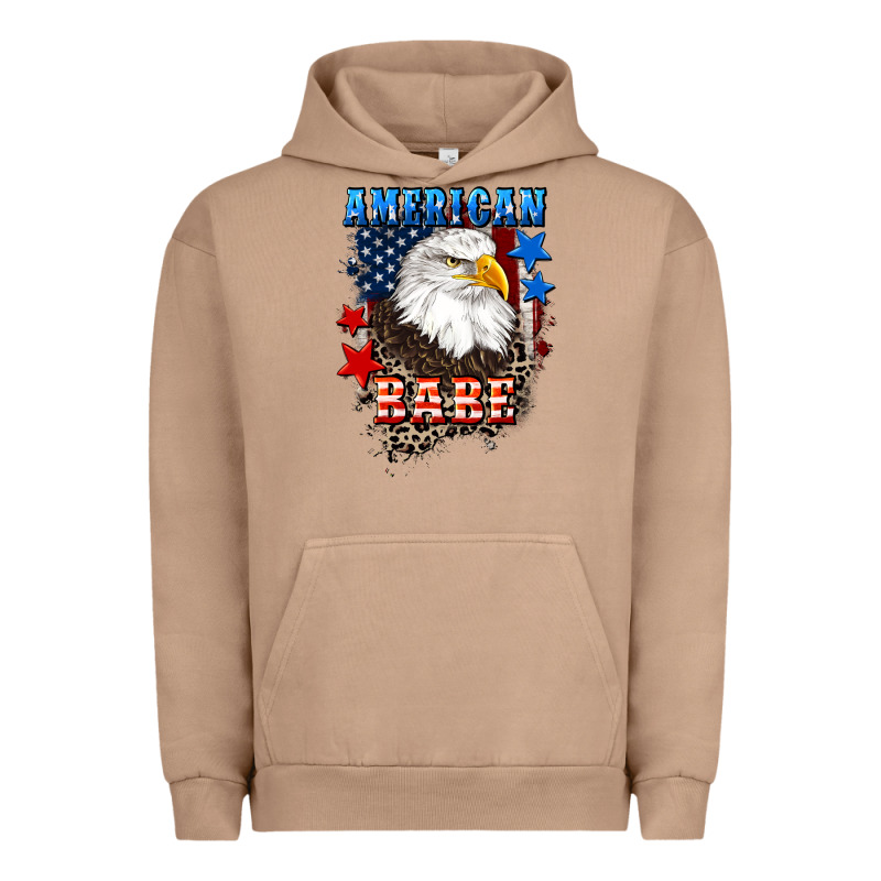 American Babe  4th Of July Urban Hoodie by CowGirlArtShop | Teevron
