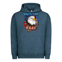 Pigment Midnight Navy American Babe  4th of july Urban Hoodie - CowGirlArtShop